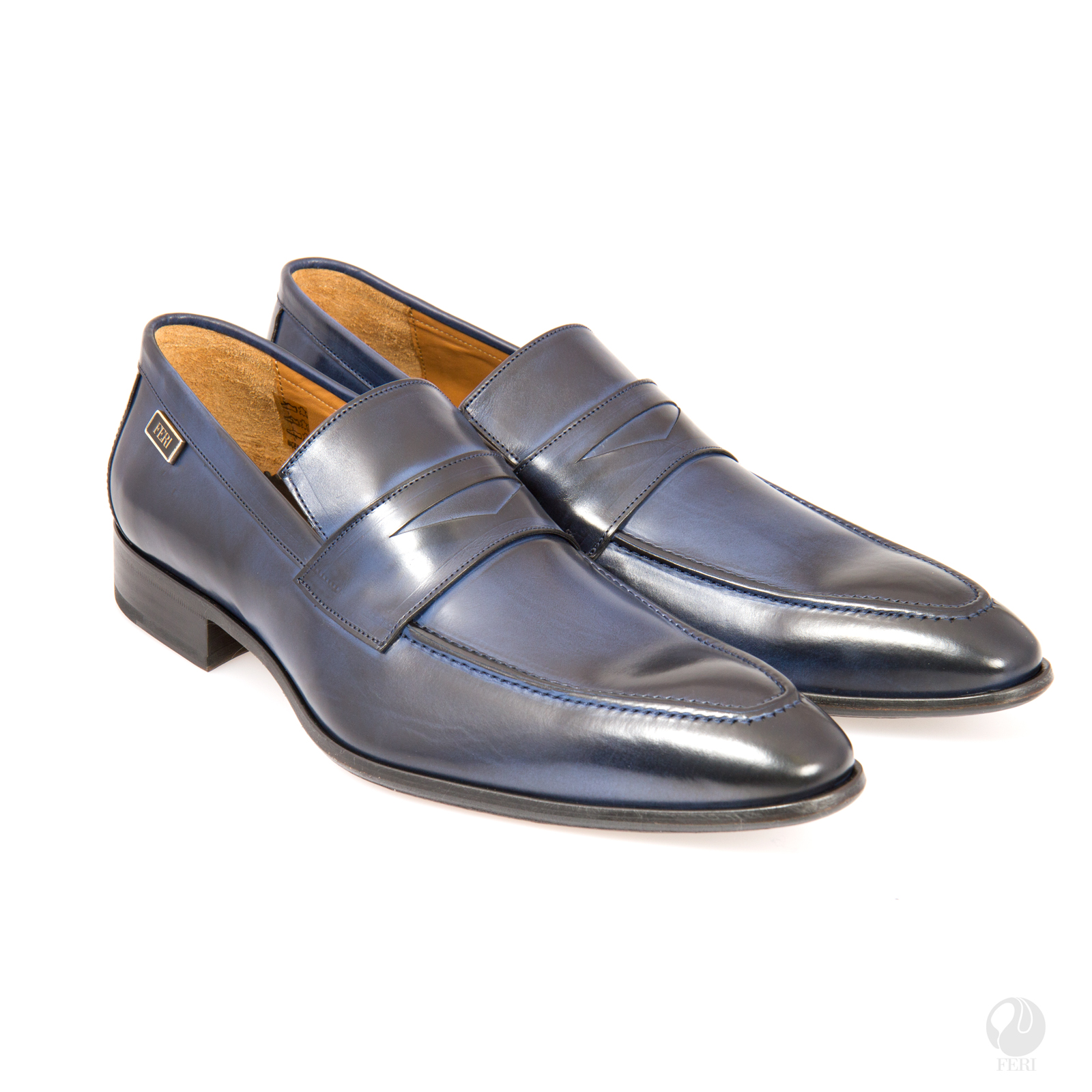 Opulence Global FERI Sergio Shoes Blue and Black