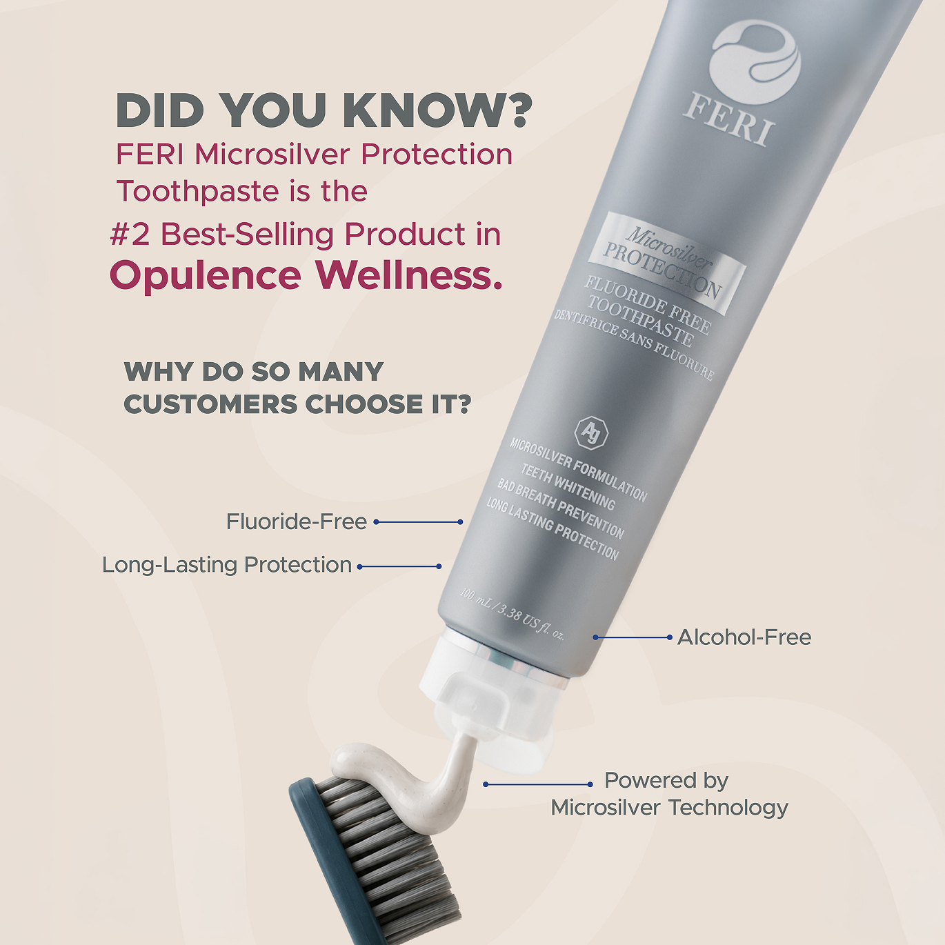 Microsilver Protection Toothpaste - Single Tube