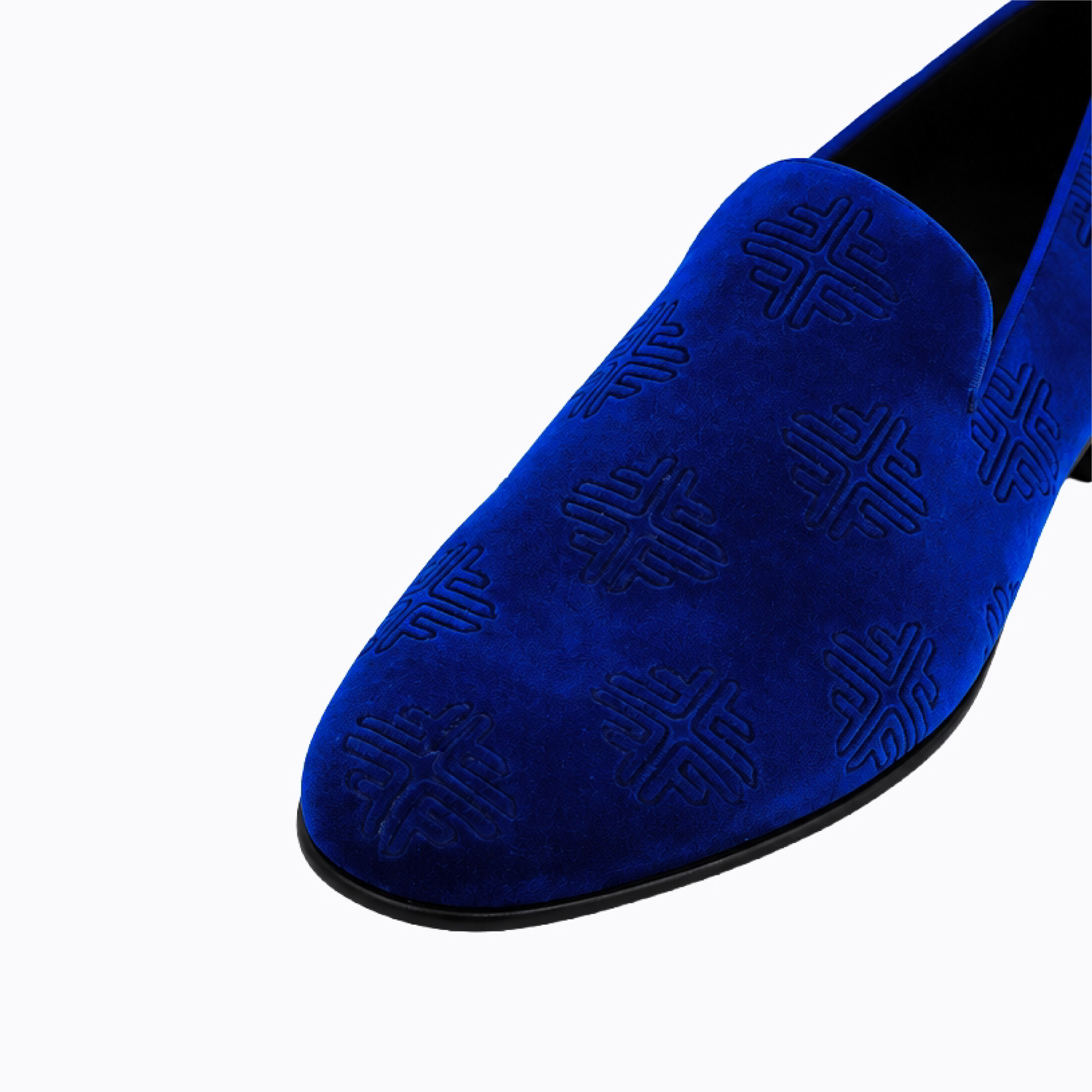 Palazzo Loafers - Blue Velvet