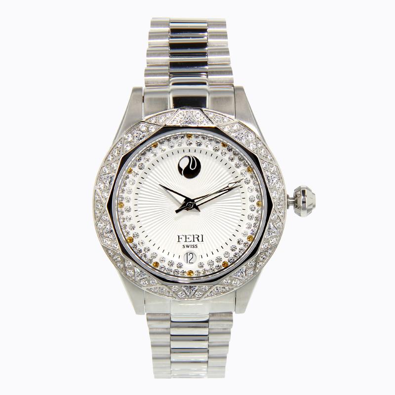 Aisa Watch - Silver Tone with White Face