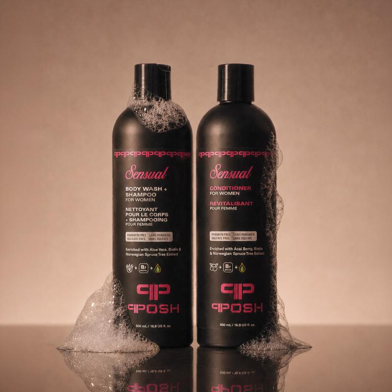 SENSUAL Body Wash + Shampoo & Conditioner Set - Family Pack (6 Bottles) thumbnail 4