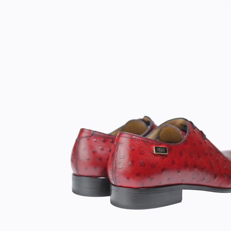 Marcus Shoes - Red Croc Ostrich Print thumbnail 4