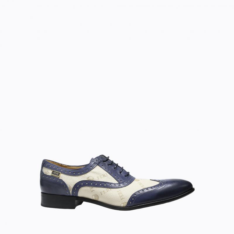 Dante Shoes - Navy Monogram
