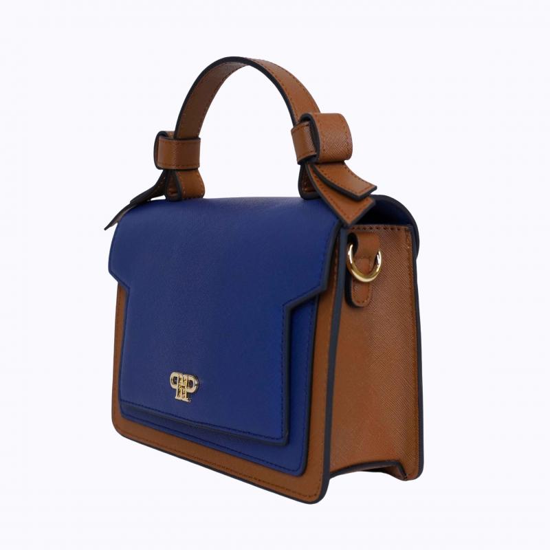 Dahlia Purse - Indigo/Caramel  thumbnail 3