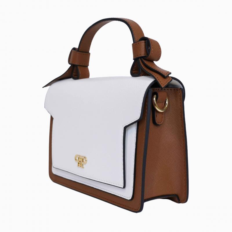 Dahlia Purse - White/Caramel  thumbnail 3