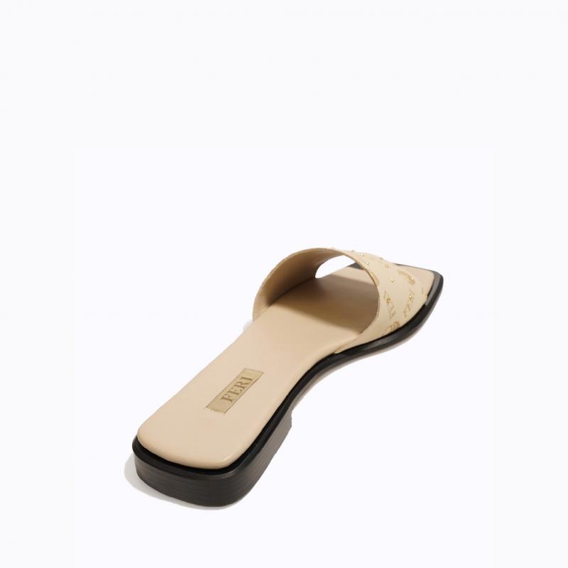 Adva Slide Sandals - Beige Monogram thumbnail 5