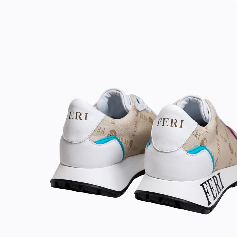 Flash Sneakers - Beige Monogram thumbnail 4