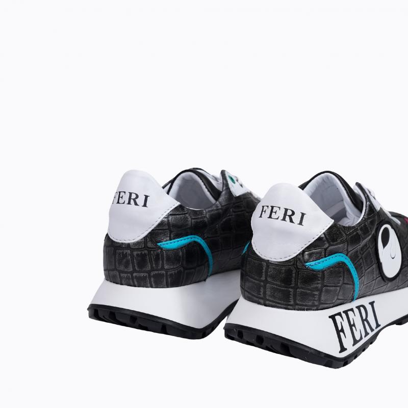 Unity Sneakers - Black Croc thumbnail 4