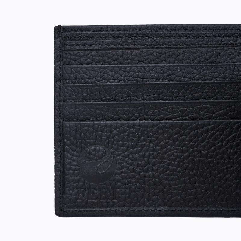Matteo Bifold Wallet - Black Pebbled thumbnail 3