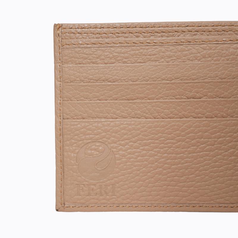 Matteo Bifold Wallet - Beige Pebbled thumbnail 3
