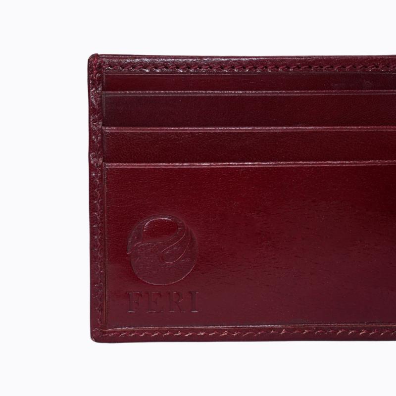 Matteo Slim Bifold Wallet - Burgundy thumbnail 3