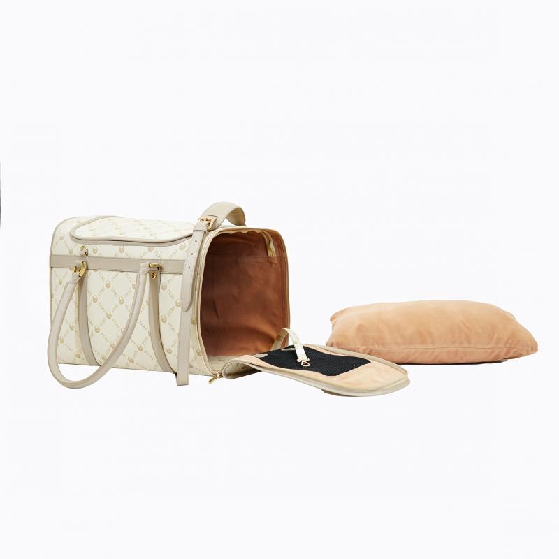 Monogram Dog Carrier Bag - Beige thumbnail 7