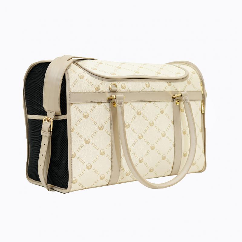 Monogram Dog Carrier Bag - Beige thumbnail 9