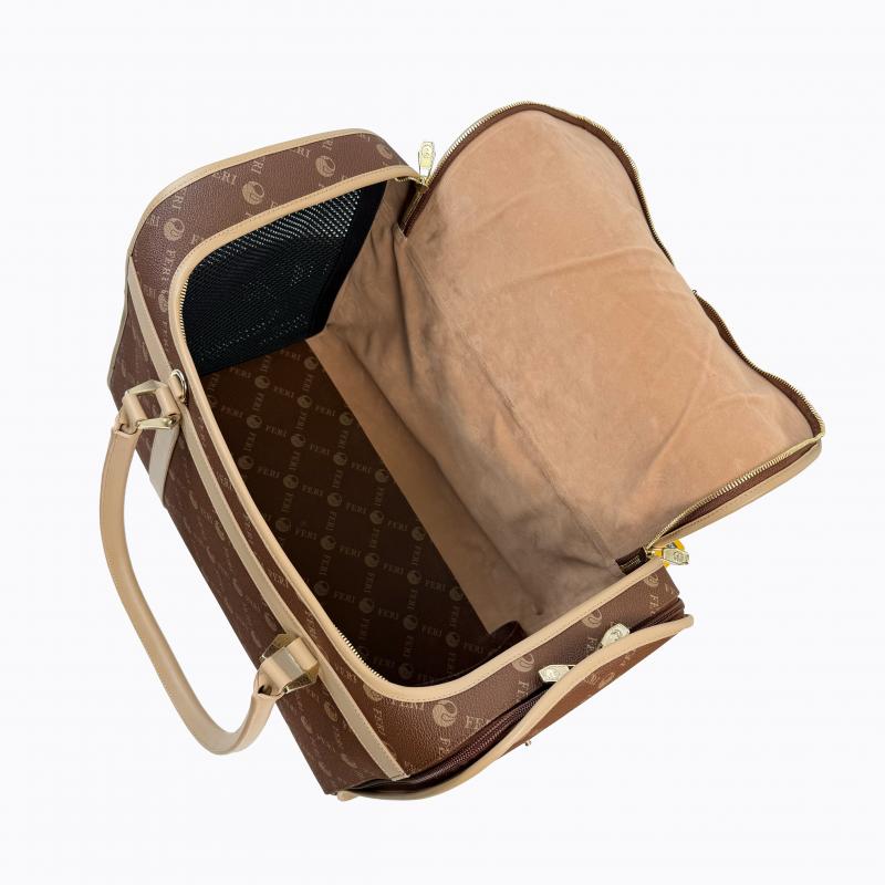 Monogram Dog Carrier Bag - Brown thumbnail 14
