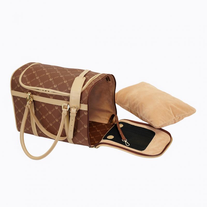 Monogram Dog Carrier Bag - Brown thumbnail 6