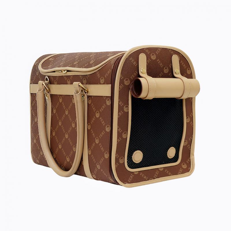 Monogram Dog Carrier Bag - Brown thumbnail 7