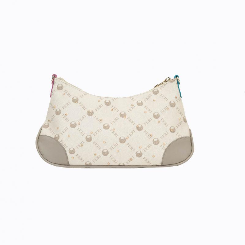 Luna Handbag - Beige Monogram (with rock colour contrast) thumbnail 4