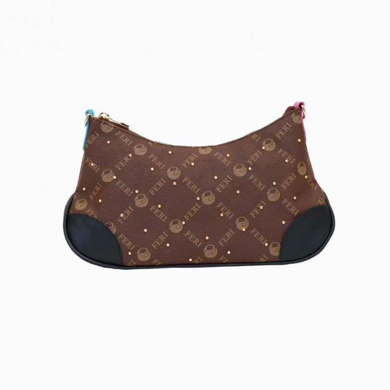 Luna Handbag - Brown Monogram (with black colour contrast) thumbnail 3