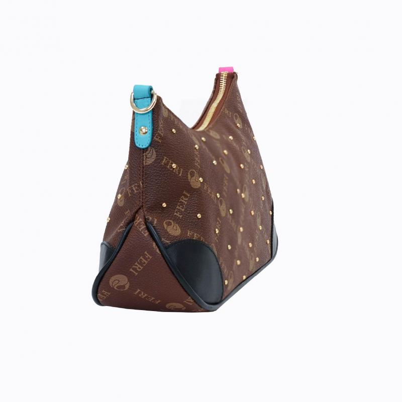 Luna Handbag - Brown Monogram (with black colour contrast) thumbnail 4