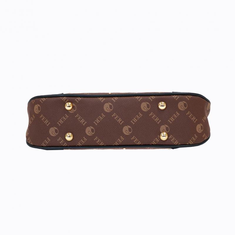Luna Handbag - Brown Monogram (with black colour contrast) thumbnail 6