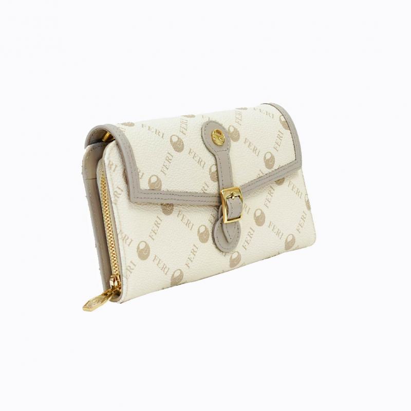 Classic Wallet On Chain - Beige Monogram thumbnail 3
