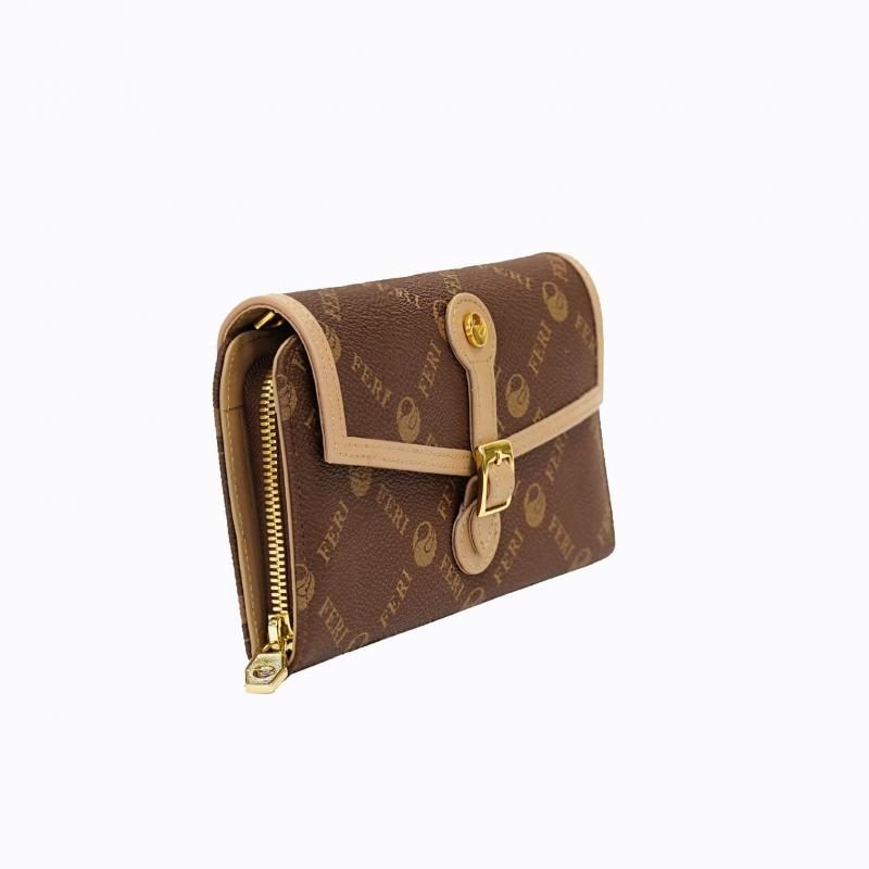 Classic Wallet On Chain - Brown Monogram thumbnail 3