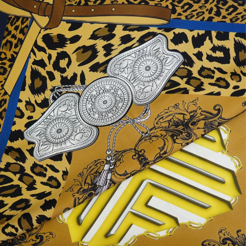 Leopard Scarf - Navy thumbnail 3