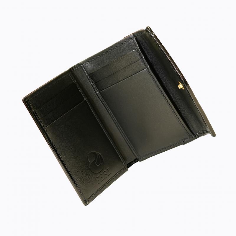 Starlet Vivid Compact Trifold Wallet - Black Croco thumbnail 3