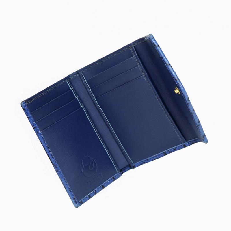 Starlet Vivid Compact Trifold Wallet - Sapphire Croco thumbnail 4