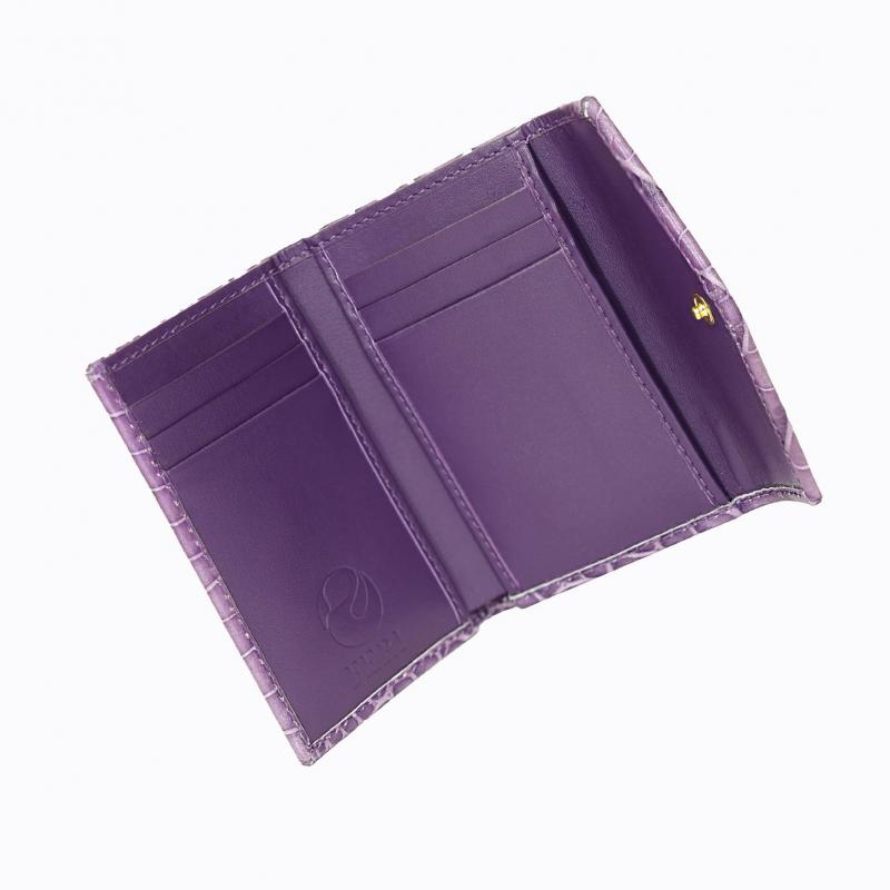Starlet Vivid Compact Trifold Wallet - Lilac Croco thumbnail 4