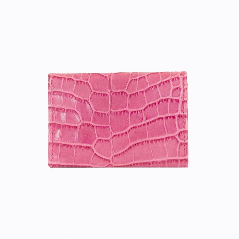 Starlet Vivid Compact Trifold Wallet - Fuchsia Croco thumbnail 5