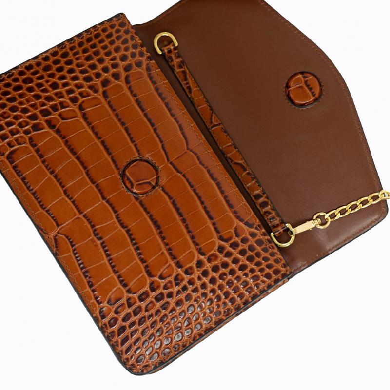 Starlet Vivid Clutch - Caramel Croco thumbnail 5