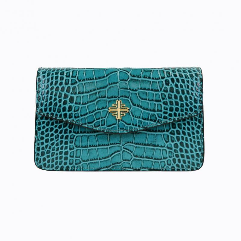 Starlet Vivid Clutch - Aqua Croco thumbnail 6
