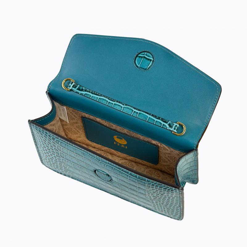 Starlet Vivid Clutch - Aqua Croco thumbnail 7