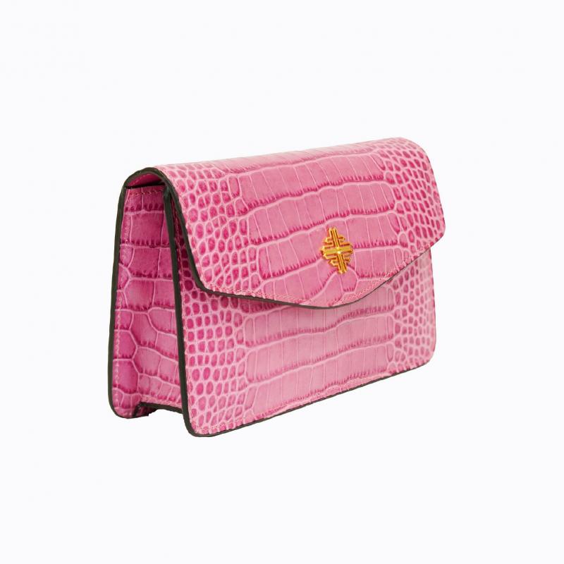 Starlet Vivid Clutch - Fuchsia Croco thumbnail 3