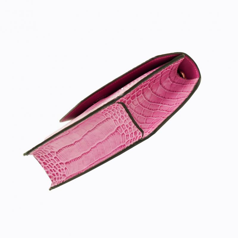 Starlet Vivid Clutch - Fuchsia Croco thumbnail 4