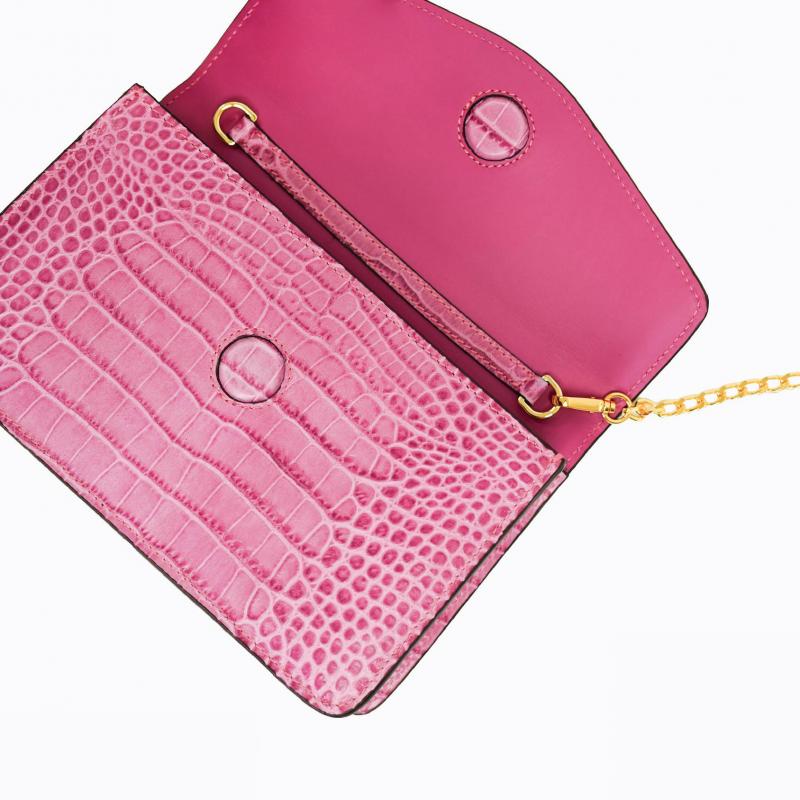 Starlet Vivid Clutch - Fuchsia Croco thumbnail 6
