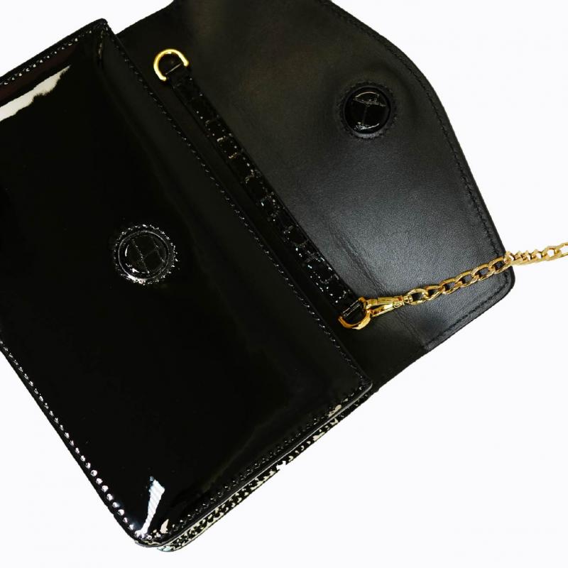 Starlet Clutch - Black Croco thumbnail 5
