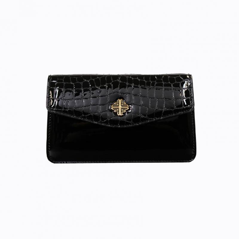 Starlet Clutch - Black Croco thumbnail 6