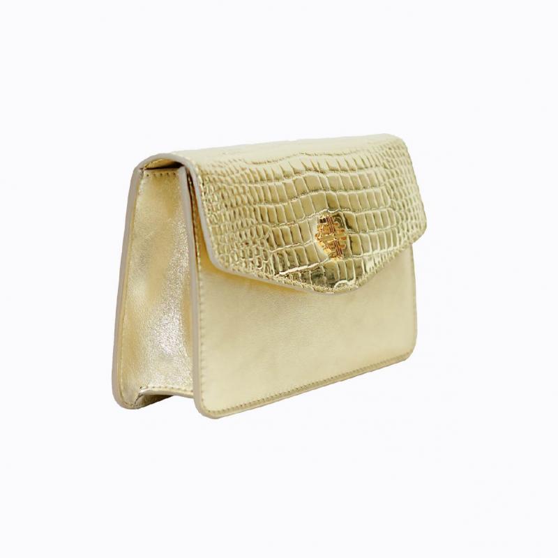 Starlet Clutch - Gold Croco thumbnail 3