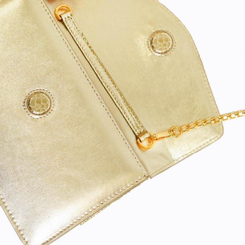 Starlet Clutch - Gold Croco thumbnail 5