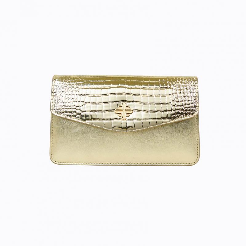 Starlet Clutch - Gold Croco thumbnail 6