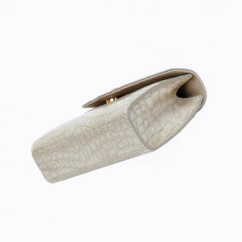 Royale Petit Handbag - Beige Croco  thumbnail 5
