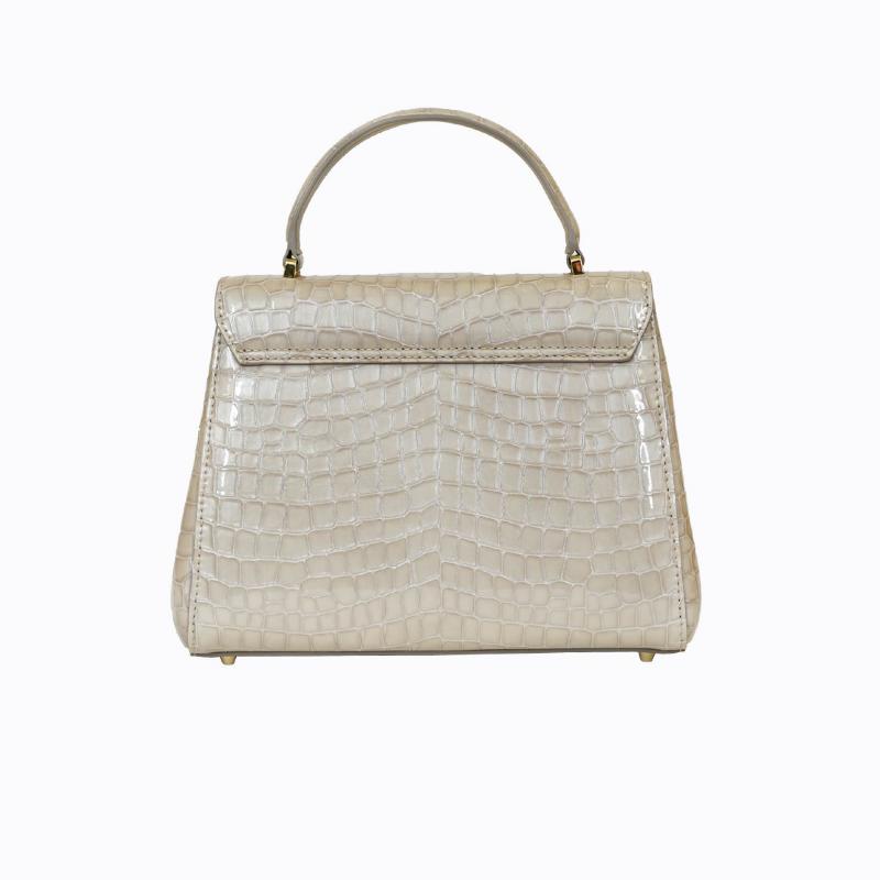 Royale Handbag - Beige Croco  thumbnail 7