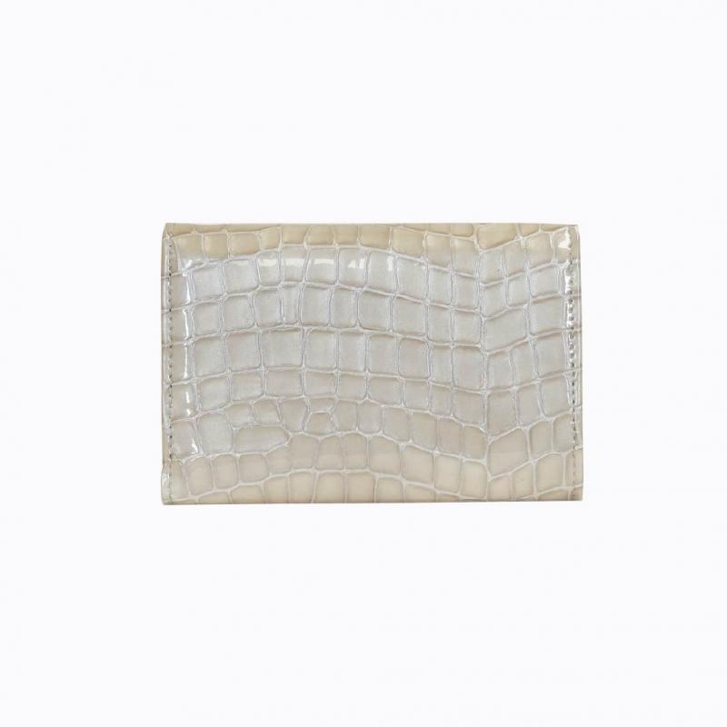 Royale Trifold Wallet - Beige Croco thumbnail 5