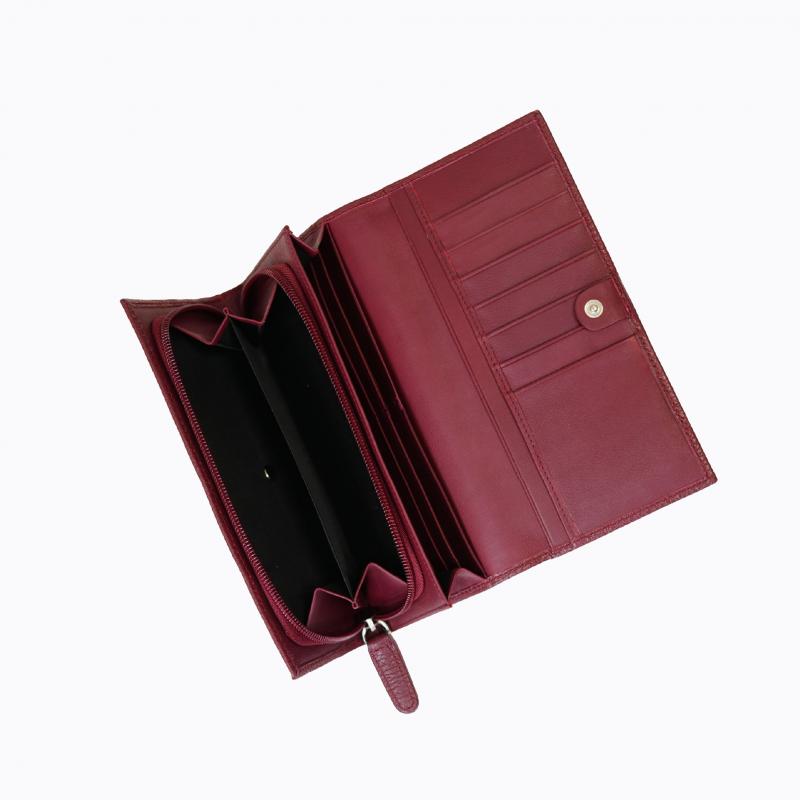 Atlas Long Wallet - Merlot thumbnail 3