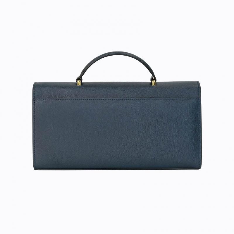 Cleo Slim Handbag - Midnight Saffiano thumbnail 10