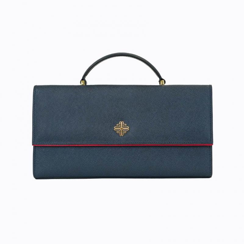 Cleo Slim Handbag - Midnight Saffiano thumbnail 7