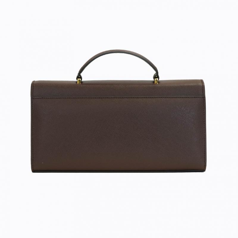 Cleo Slim Handbag - Espresso Saffiano thumbnail 10