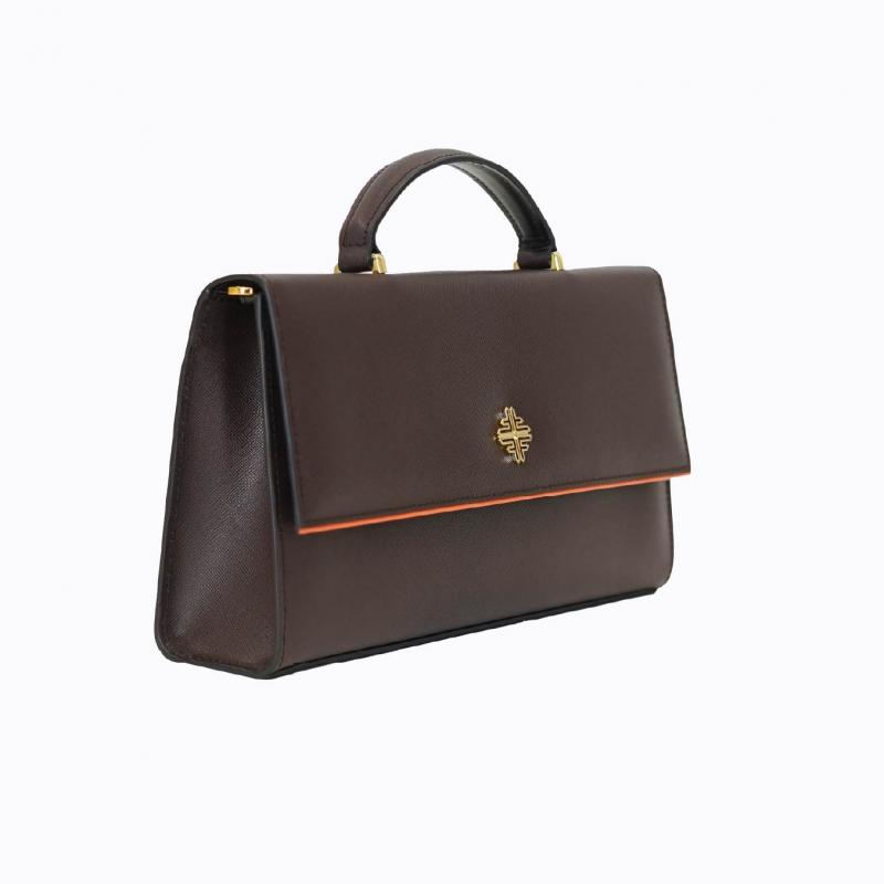 Cleo Slim Handbag - Espresso Saffiano thumbnail 4